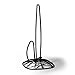 Spectrum Diversified Twist Paper Towel Holder, Roll Dispenser Stand for Kitchen Countertop & Dining Room Table, Black