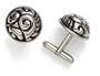 Sterling Silver Cuff Links From The Swirl Collection By Zina