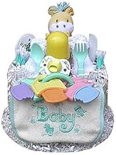 1 Tier Neutral Diaper Cake