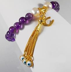 Amethyst Lucky Eye Bracelet