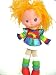 Rainbow Brite Plush Doll Stuffed Toy Vinyl Head