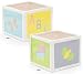 Baby Blocks Decorative Planter with Colorful Design Adorable Nursery Decor