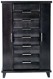 LongoLines Milano Jewelry Armoire Ebony MA-36