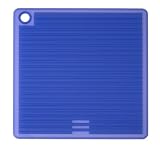 iSi K8683 7-Inch Square Silicone Pot Holder, Blue