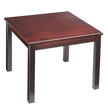 5100 Series Wood Corner Table- Mahogany