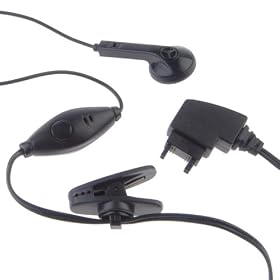 Hands Free Ear Bud Style Headset with One touch Send & End button for Sony Ericsson T237, T637