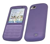 iTALKonline SoftSkin PURPLE Super Hydro SILICONE Protective Armour/Case/Ski ....