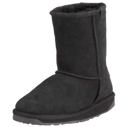 Emu Stinger Lo Damen Lammfell Schwarz Neu Stiefel