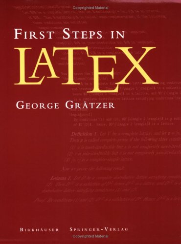 First Steps in Latex