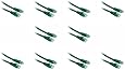 C&E Cat6 6-Inch Snagless/Molded Boot Ethernet Patch Cable, 10-Pack, Green (CNE57955)