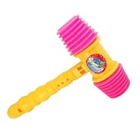 Como Child Yellow Plastic Handle Hammer Whistle Musical Toy