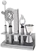 Hoffritz 6-Piece Stainless-Steel Bar Tool Set with Rack