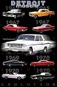 EVOLUTION DETROIT MUSCLE CARS POSTER 24" X 36" #ST3303