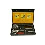 Watch Repair Tool Kit- Battery Changing Case Back Opening Band Link Pin Sizing Tools Compact Leather Box for Easy Storage