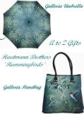 Hautmann Brothers Hummingbirds Matching Umbrella & Handbag Set