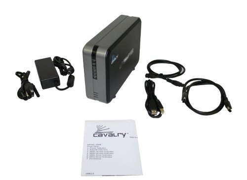 Cavalry Storage CADA-C32A Series 2 TB USB / Firewire 400 & 800 Mac-Ready 2-bay RAID Personal Disk Array CADA002C32A