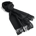 MIR Women's Kimo Cashmere 12x60 Woven Scarf,Black