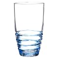 Acrylic Swivel Highball Glasses Set of 4 - Blue