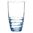Acrylic Swivel Highball Glasses Set of 4 - Blue