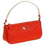 Prada Women's Small Rectangle Nylon Handbag, Orange