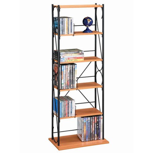 Kitchen: Oasis Media Shelf   Maple/ Black