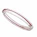 Kabbalah Bangle Sterling Silver Clear Resin and Authentic Red String Bangle