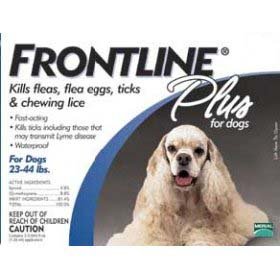 Frontline Plus Flea & Tick Medication for Dogs (23-44 lbs) ~~ 3 Months