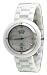 Oniss #ON609-L Petite Size Unique Collection MOP Dial White Ceramic Swiss Quartz Watch