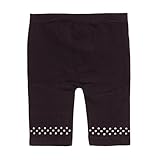 Cute Black Knee Length Studded Trim Stretchy Leggings Girls 7-16