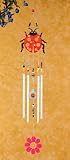 SohoDecor 20 Inch Wonder Metal Wind Chime - Ladybug