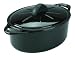 Daniel Boulud Kitchen Infiniti Cast Iron Cookware 3 quart Oval Roaster, Black