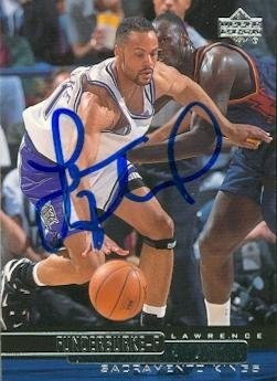 Lawrence Funderburke Autographed/Hand Signed Basketball card (Sacramento Kings) 1999 Upper Deck #104