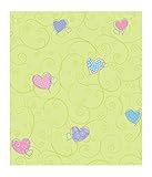 York Wallcoverings JE3572SMP Friends Forever Colorful Hearts 8-Inch x 10-Inch Wallpaper Memo Sample,