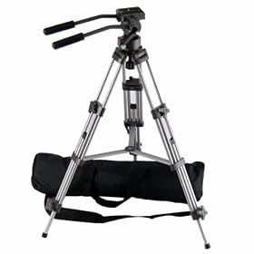 Ravelli AVTP Professional 75mm Video Camera Tripod with Fluid Drag Head
