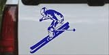 Compare Prices of Car Sport-Skier Sports Car Window Wall Laptop Decal Sticker -- Blue 8in X 8.0in