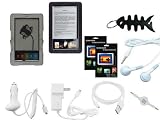 iShoppingdeals - Accessory Bundle for Barns Noble Nook eBook, Chargers, Cables, Case, Screen Protector