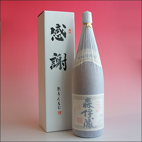 森伊蔵「感謝カートン箱入り」1800ml 一升瓶（鹿児島県 芋焼酎）