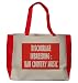 DISCOURAGE INBREEDING: BAN COUNTRY MUSIC Large BELLA TOTEBAG w/ pockets (Choice of Colors)
