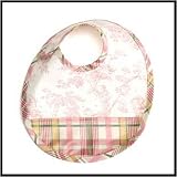 Pink Toile Laminate Bib
