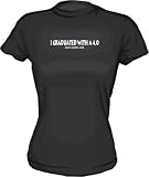I graduated with a 4.0 (BLOOD ALCOHOL LEVEL) Women's Tee Shirt XL-Pink Babydoll