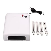 36W Professional UV Gel Shellac Acrylic Curing Light Lamp Nail Dryer Drying + 4x 9W Tube