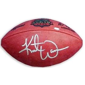 <b>Kurt Warner Signed SB34 Official Football</b>