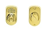 Schlage BE365 PLY 505 Plymouth Keypad Deadbolt, Bright Brass