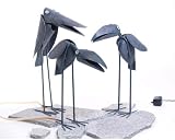 Eigenschaften DeKuWo - Einfach schöner Wohnen  / WASSERSPEIER KRÄHE VOGEL SILBER BRUNNEN 52 CM METALL