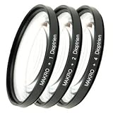 Edles und hochwertiges 62mm Makrolinsen-Set mit Dioptrien +4 +2 +1 (dpt), 62mm MAKROLINSEN-SET/ NAHLINSE mit Dioptrien +1 +2 +4 - 