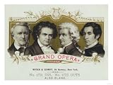 Grand Opera Brand Cigar Inner Box Label Giclee Poster Print, 16x12