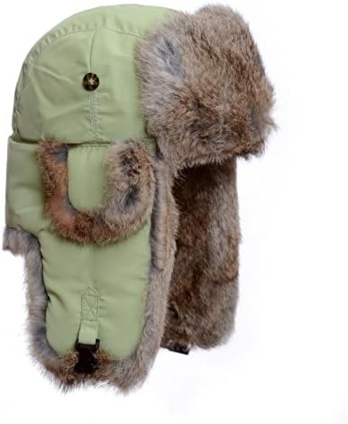 Mad Bomber Original Bomber Cap with Real Fur, Margarita, Small