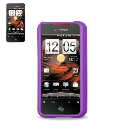 New Fashionable Perfect Fit Hard Protector Skin Cover Cell Phone Case for HTC Droid Incredible 6300 Verizon - PURPLE