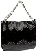 SONDRA ROBERTS NEW YORK Suede & Croco Hobo