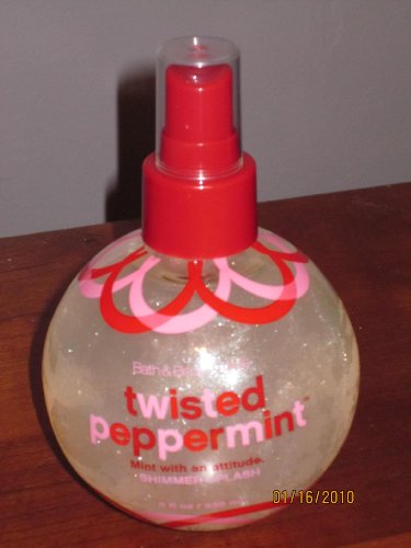 Bath & Body Works Twisted Peppermint Shimmer Splash